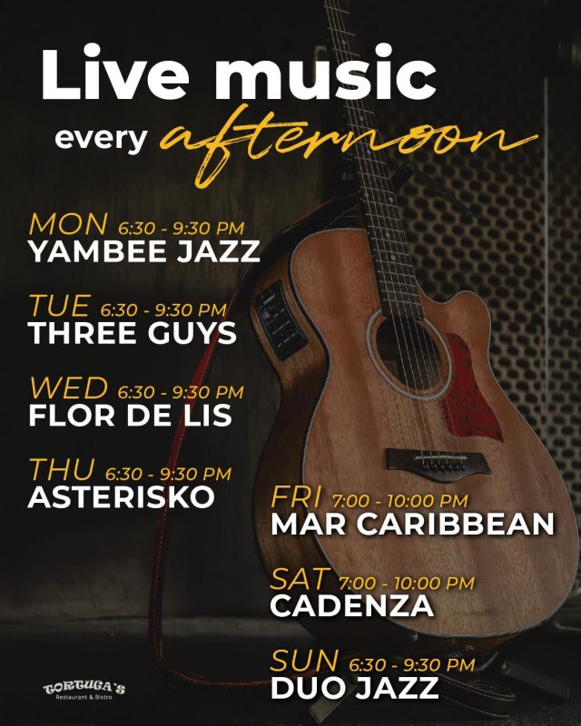 Tortuga music llineup as of May 2026